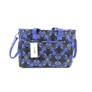 Vera Bradley Baja Blue Lighten Up Everything Organizer NWT